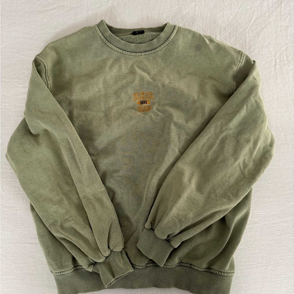 Vintage Green Crewneck Sweater
